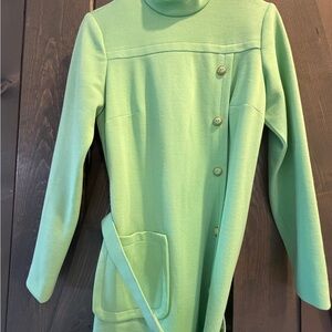 True vintage 1960’s Mint Green Women’s Iconic long sleeved dress.
